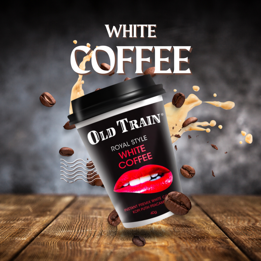 Old Train Royal Style Instant Cup Coffee White 2