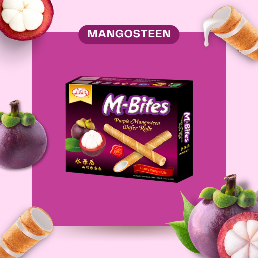 M-Bites Luxury Wafer Rolls (Mangosteen) 2 New