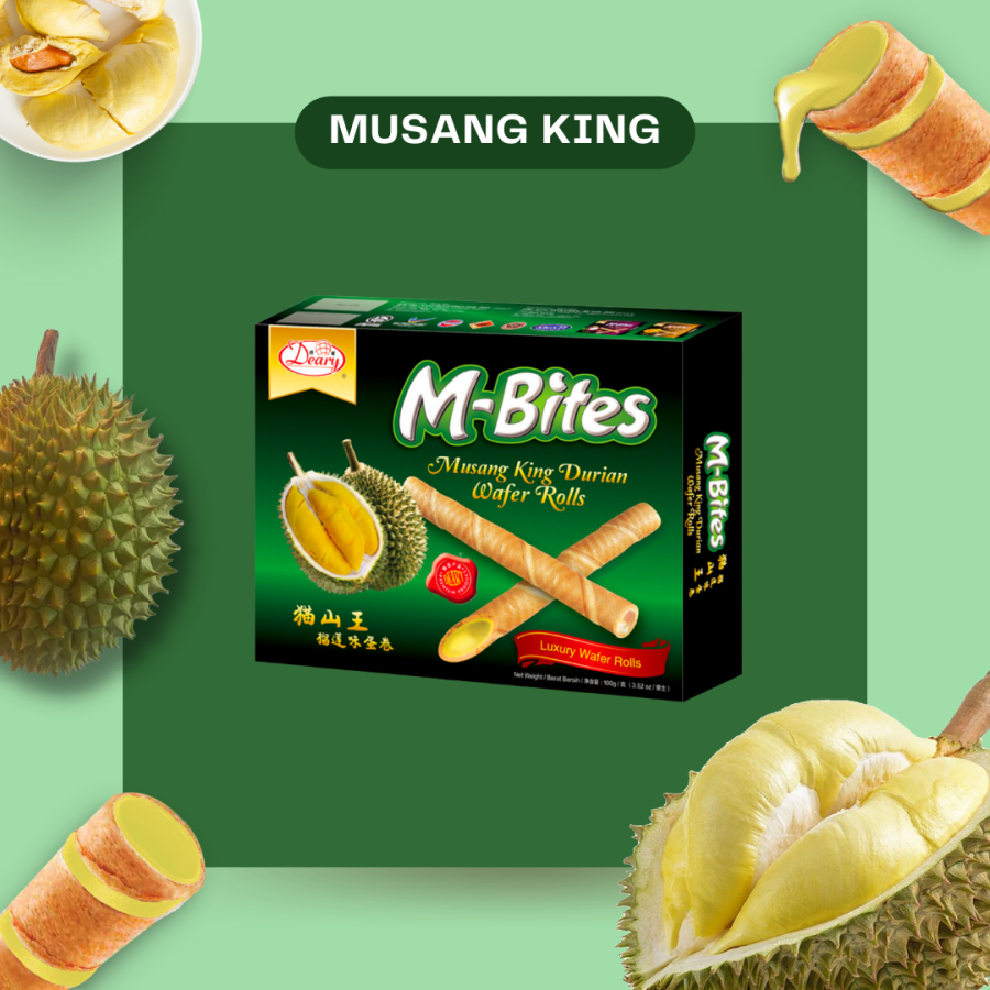 M-Bites Luxury Wafer Rolls (Musang King) 2 New