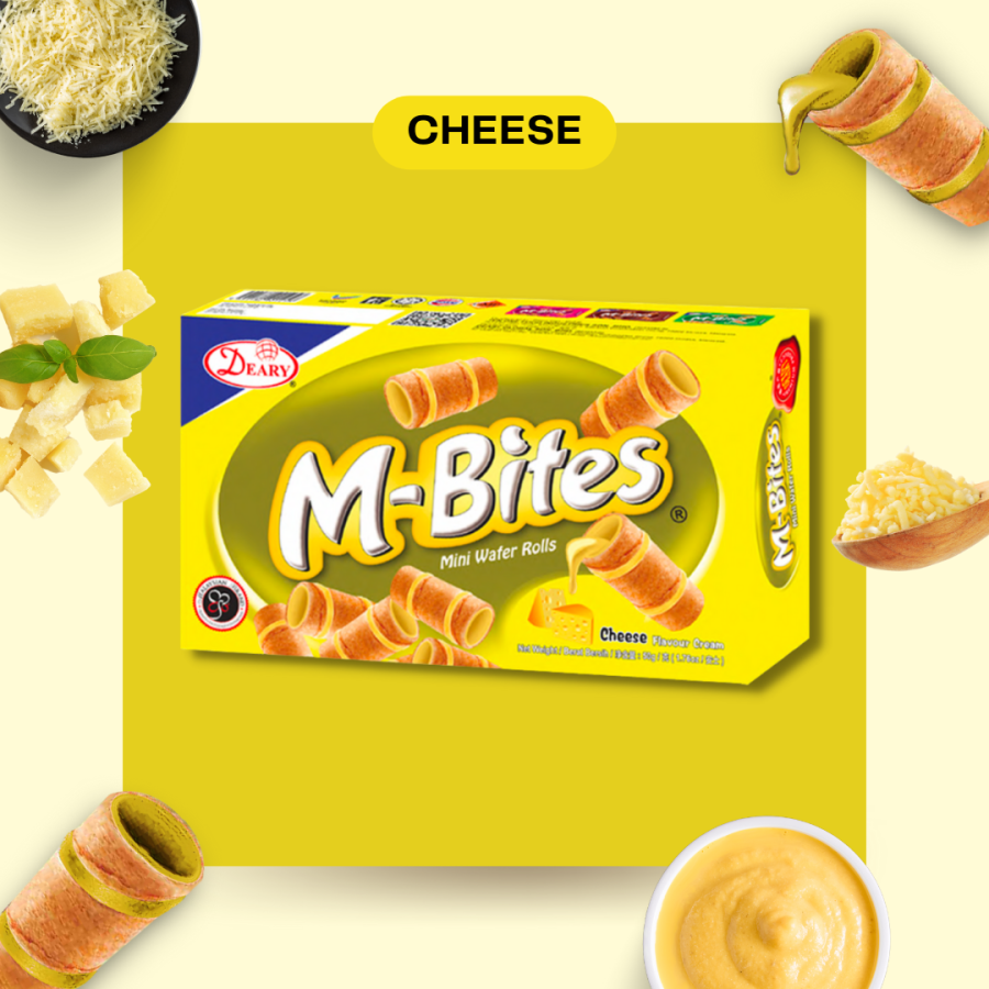 M-Bites Mini Wafer Rolls (Cheese) 2 New